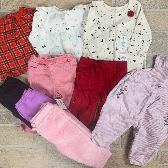 Miscellaneous Other - 9 Piece Lot of 6-9 Month Baby Girls Clothes